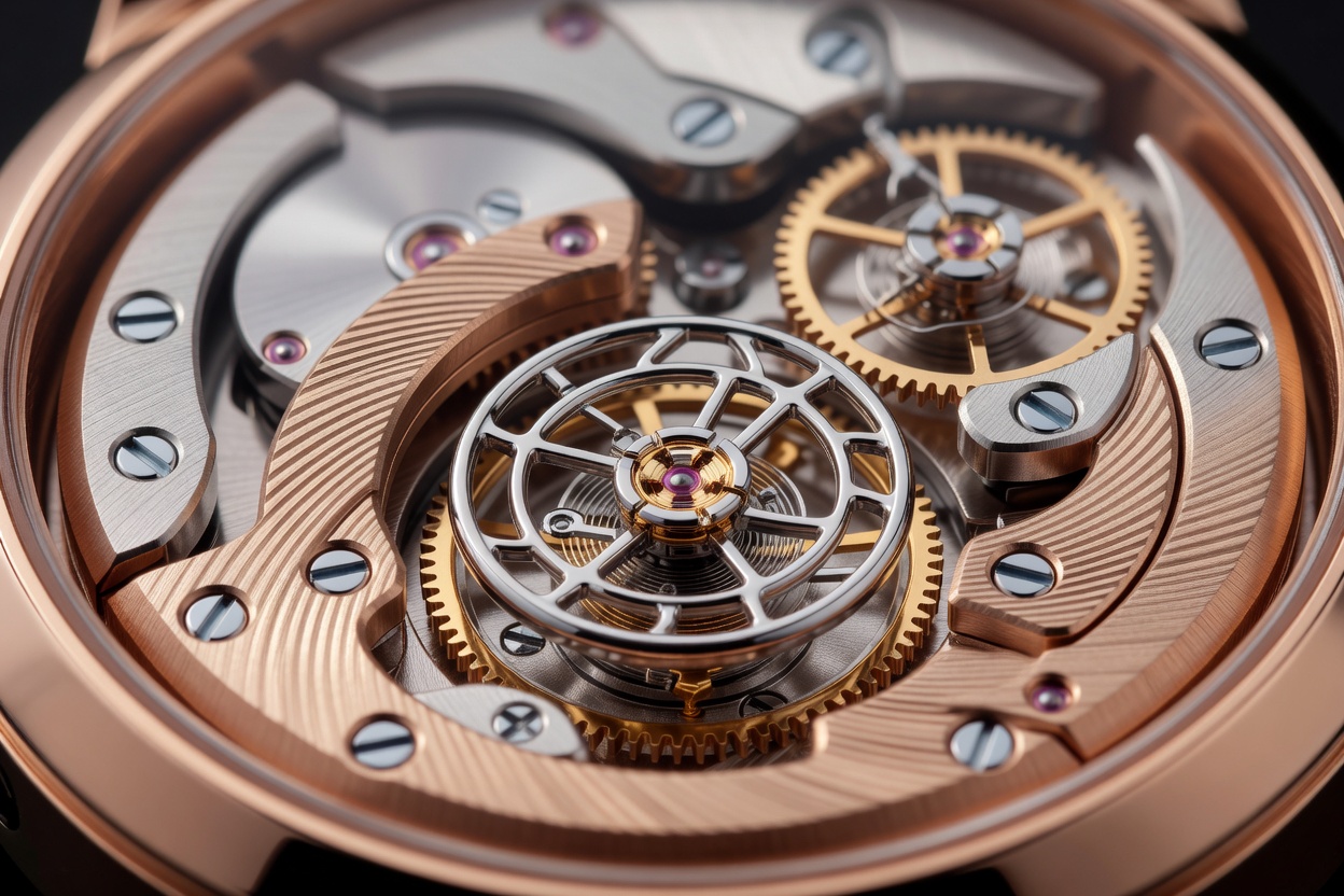 Exquisite Tourbillon Luxury Watch Detail