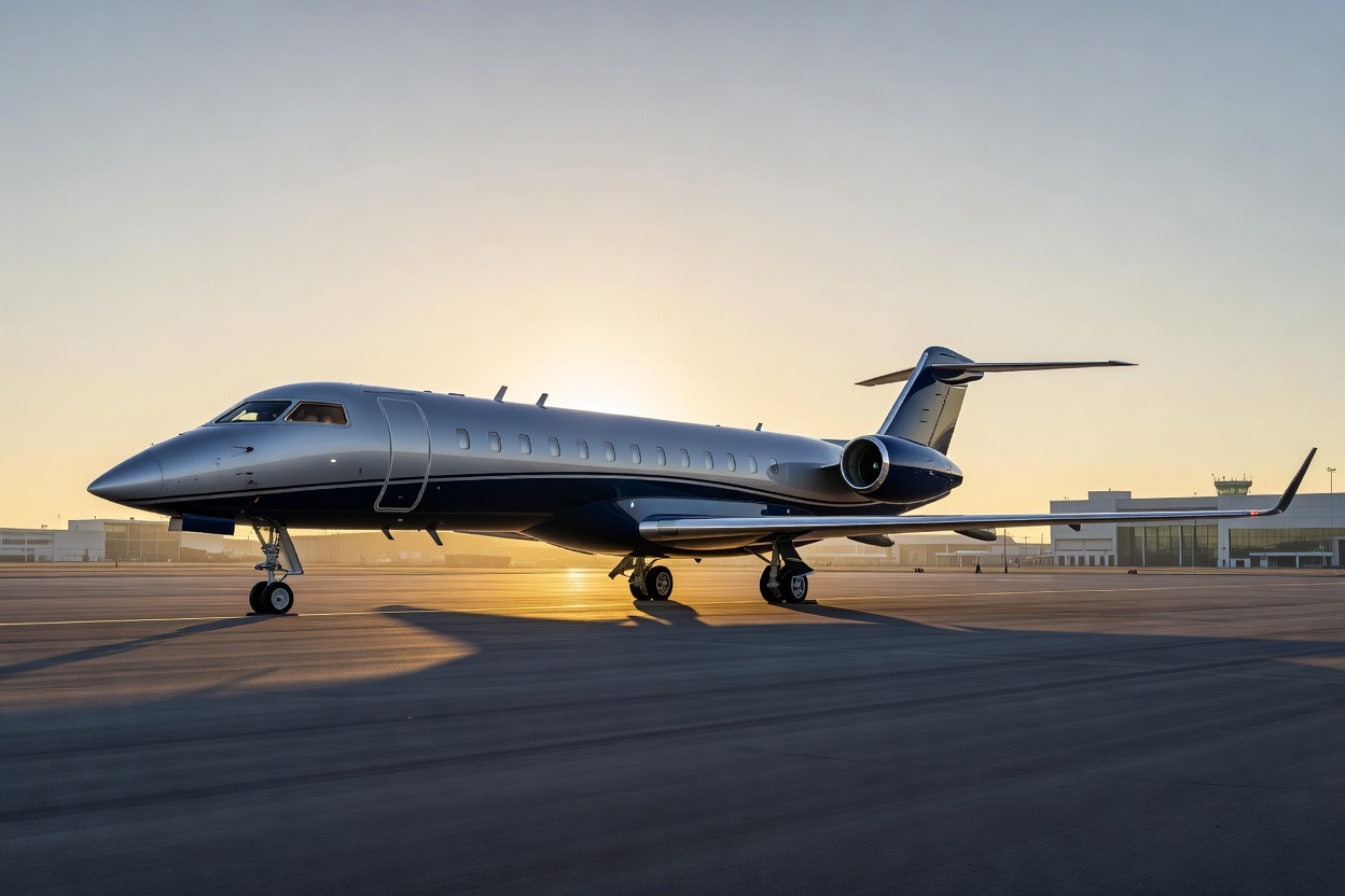 Ultra Long-Range Private Jet Exterior